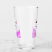 我々はまだピンクの紫色の水色のグリッター輝きを行う タンブラーグラス (右)