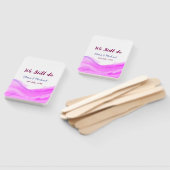 我々はまだピンクの紫色の水色のグリッター輝きを行う ハンドファン (組立なし)