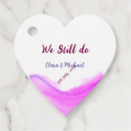 我々はまだピンクの紫色の水色のグリッター輝きを行う フェイバータグ