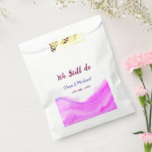 我々はまだピンクの紫色の水色のグリッター輝きを行う フェイバーバッグ (封をした状態)