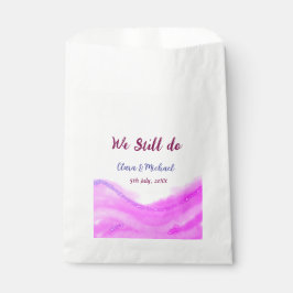 我々はまだピンクの紫色の水色のグリッター輝きを行う フェイバーバッグ