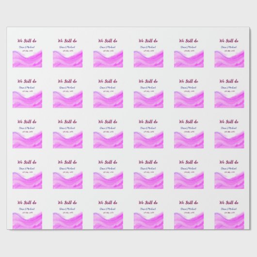 我々はまだピンクの紫色の水色のグリッター輝きを行う ラッピングペーパー (フラット)