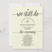 我々はまだプログラムカードを行う 招待状 (正面)