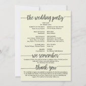 我々はまだプログラムカードを行う 招待状 (裏面)