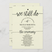 我々はまだプログラムカードを行う 招待状 (正面/裏面)