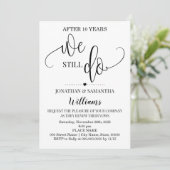 我々はまだミニマルモダンリストの結婚記念日を行う 招待状 (スタンド正面)