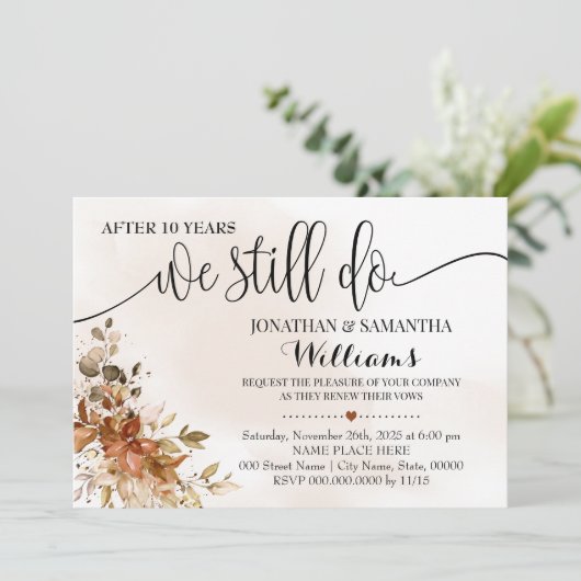 我々はまだユーカリ秋結婚記念日だ 招待状 (スタンド正面)