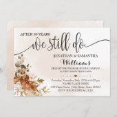 我々はまだユーカリ秋結婚記念日だ 招待状 (正面/裏面)