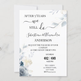 我々はまだリニューアルの結婚誓いの記念日の招待をする 招待状