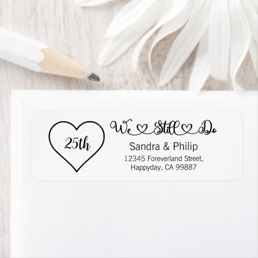 我々はまだ住所 シールを行う誓い更新パーティー ラベル (インサイチュ)