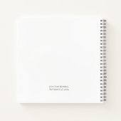 我々はまだ写真の誓い更新ゲストブックを行う ノートブック (裏面)