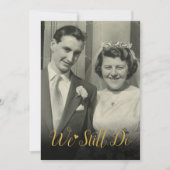 我々はまだ年結婚別写真を撮る 招待状 (正面)