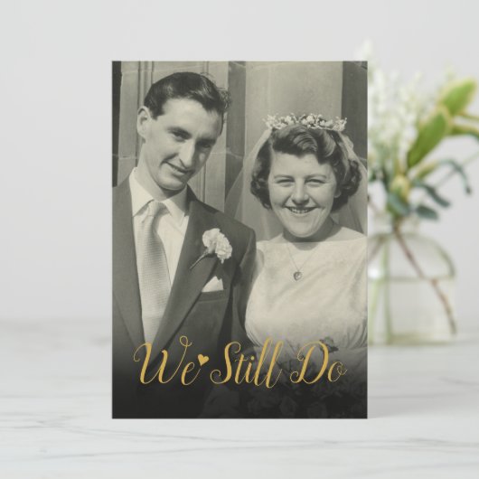 我々はまだ年結婚別写真を撮る 招待状 (スタンド正面)