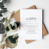 我々はまだ書道のシルバーボークの更新をする 招待状