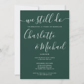 我々はまだ発願の更新記念日を引き継いでいる 招待状 (正面)