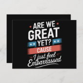 我々はまだ素晴らし恥ずかしい感じアンチトランプ ポストカード (正面/裏面)