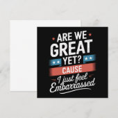 我々はまだ素晴らし恥ずかしい感じアンチトランプ 招待状 (正面/裏面)