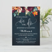 我々はまだ結婚のアニバーサリーワインブルーの花を行う 招待状 (スタンド正面)