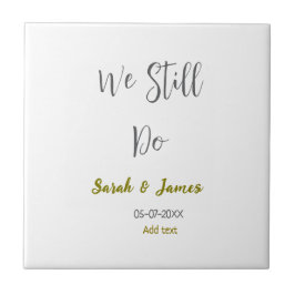 我々はまだ結婚の記念日のグシンプルレイ金ゴールド タイル