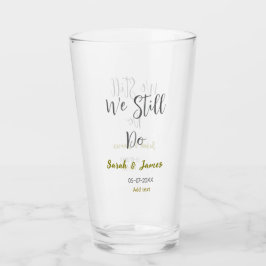 我々はまだ結婚の記念日のグシンプルレイ金ゴールド タンブラーグラス