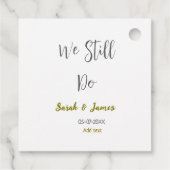 我々はまだ結婚の記念日のグシンプルレイ金ゴールド フェイバータグ (裏面)