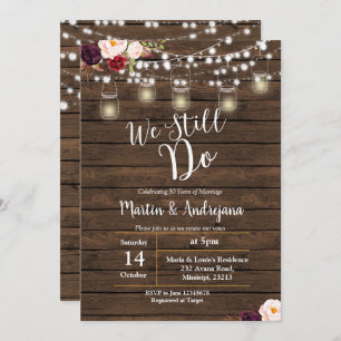 我々はまだ結婚の記念日の招待状を行う 招待状