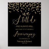 我々はまだ結婚の記念日の歓迎サインをする ポスター (正面)