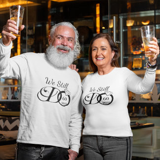 我々はまだ結婚の記念日タイポグラフィカスタム Tシャツ