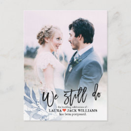 我々はまだ結婚延期された写真 案内ポストカード