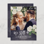 我々はまだ結婚延期された写真 案内ポストカード (正面/裏面)