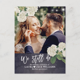 我々はまだ結婚延期された写真 案内ポストカード