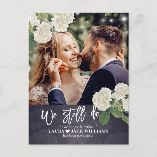 我々はまだ結婚延期された写真 案内ポストカード (正面)