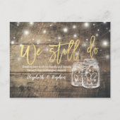 我々はまだ結婚延期を行う 案内ポストカード (正面)