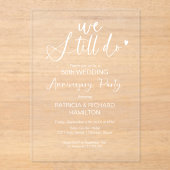 我々はまだ結婚記念日だ アクリル招待状 (正面)