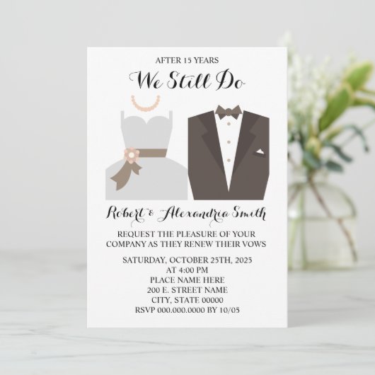 我々はまだ結婚記念日の更新を行う 招待状 (スタンド正面)