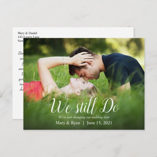 我々はまだ行う | 延期さ結婚れた白書 ポストカード (正面/裏面)