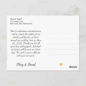 我々はまだ行う | 延期さ結婚れた白書 ポストカード (裏面)