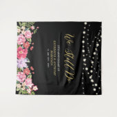 我々はまだ行う |文字列ライト50結婚の記念日 タペストリー (正面(横))