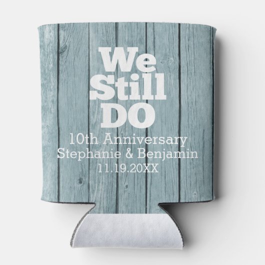 我々はまだ行う – 木カスタムの記念日の素朴恩恵 缶クーラー (裏面)