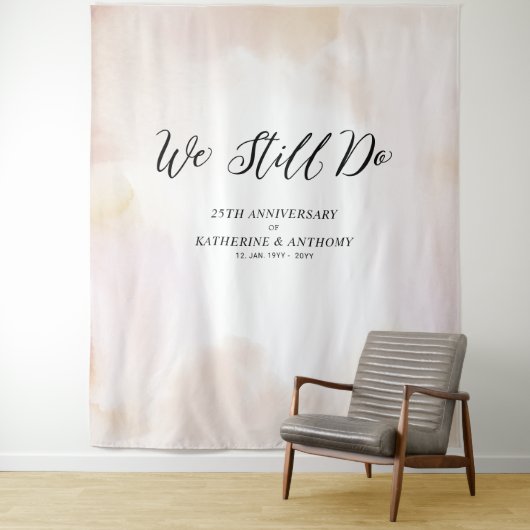 我々はまだ行う |水彩結婚記念日 タペストリー (インサイチュ)