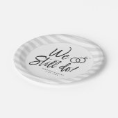 我々はまだ行う | 記念日パーティースクリプトレタリング ペーパープレート (アングル)