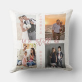 我々はまだ誓いの写真コラージュを更新する クッション (裏面)