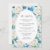 我々はまだ誓いをリニューアルヴィンテージセージ緑のフローラ 招待状 (正面)