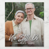 我々はまだ誓いを更新する写真 ワインラベル (シングルラベル)