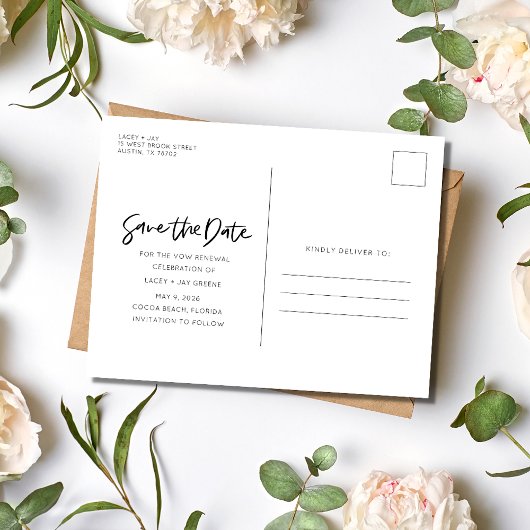 我々はまだ誓い更新写真を保存する日付 案内ポストカード