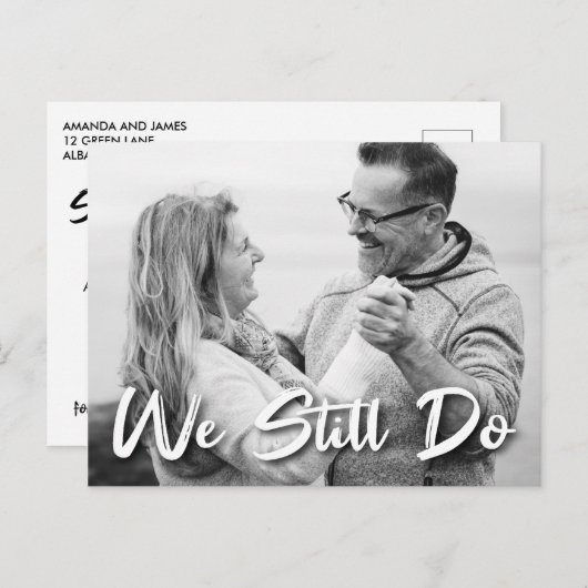 我々はまだ誓い更新日付写真を保存 案内ポストカード (正面/裏面)