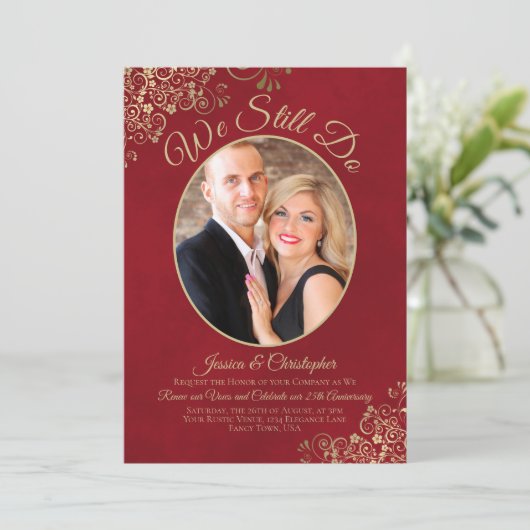 我々はまだ赤の誓いの更新に金ゴールド結婚レースを行っている 招待状 (スタンド正面)