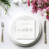 我々はまだ黒と白の誓いを更新カクテルを行う スタンダードカクテルナプキン