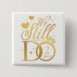 我々はまだ2年結婚記念日の広場を行う 缶バッジ