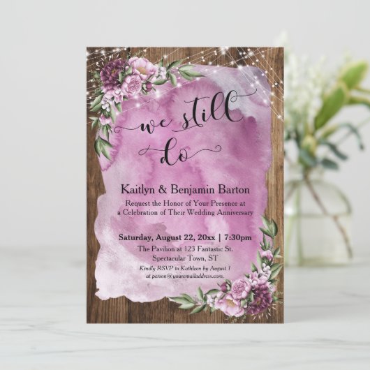 我々はまだ、木水の色の花の記念日を行う 招待状 (スタンド正面)